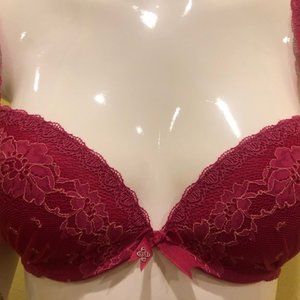 NWT Slemark lingerie padded with lace bra # 1915